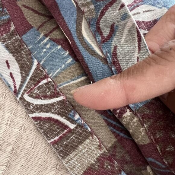 Vintage Reyn Spooner Shirt Mens Medium Hawaiian Leaf Print Aloha 90s Geometric - Picture 11 of 11